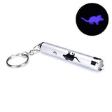 Portable creative funny cat laser led pointer pet kitten training toy light pen with bright animation mouse shadow accessories - VIGANIMAL