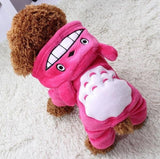 Snailhouse Hot Sale Pet Cat Clothes Funny Dinosaur Costumes Winter Warm Plush Cat Coat Small Cat Kitten Hoodie Puppy Dog Clothes - VIGANIMAL