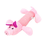 Squeak Chew Dog Toys Sound Dolls Dog Cat Fleece Pet Funny Plush Toys Elephant Duck Pig Fit for All Pets Durability - VIGANIMAL